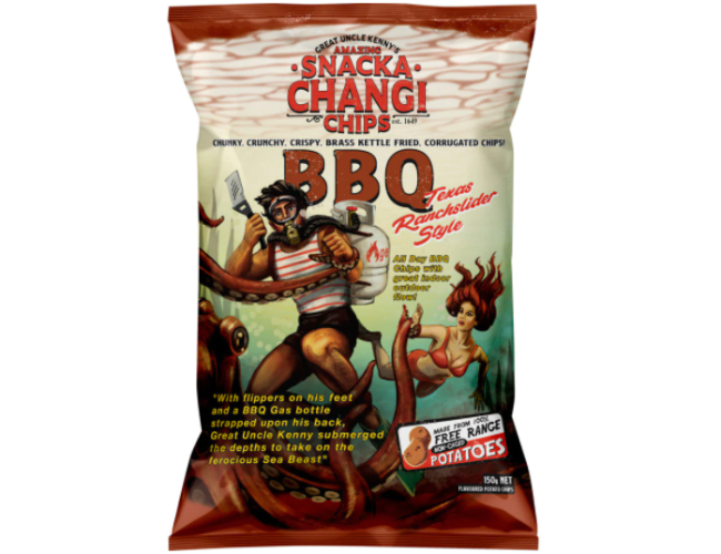 Snacka Changi BBQ Potato Chips 150g