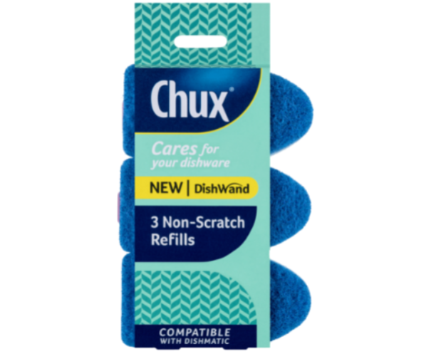 Chux Non Scratch Dishwand Refills 3pk