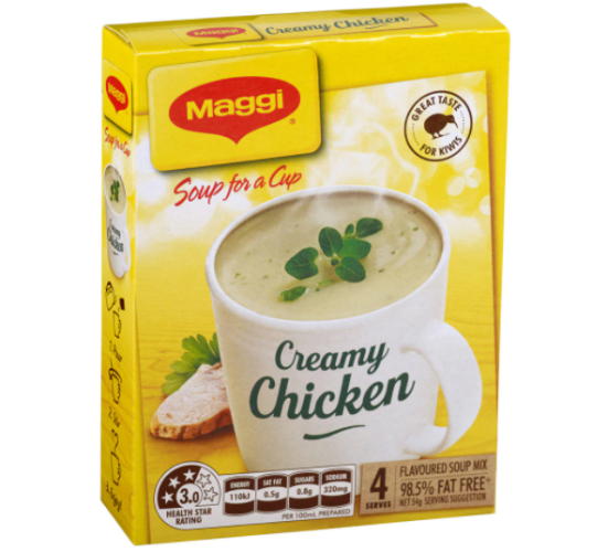 Maggi Soup For a Cup Creamy Chicken Instant Soup 4pk 54g