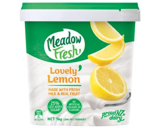 Meadow Fresh Lovely Lemon Yoghurt 1kg