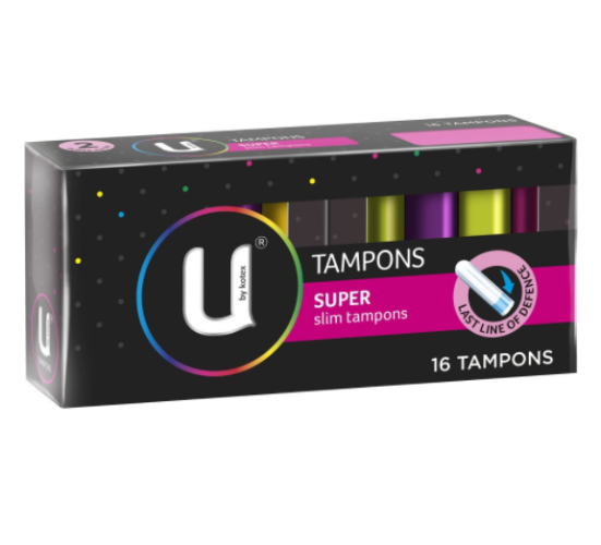 U by Kotex Super Slim Tampons 16pk