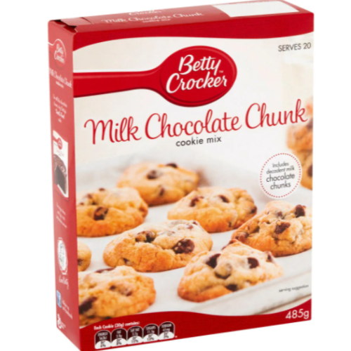 Betty Crocker Milk Chocolate Chunk Cookie Mix 485g