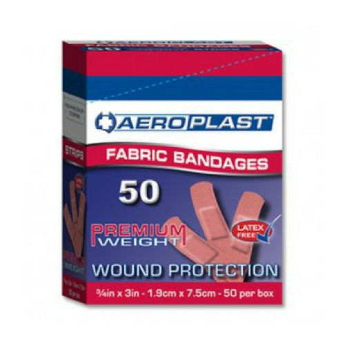 Aeroplast Premium Fabric Plasters 75x19mm - Box 50