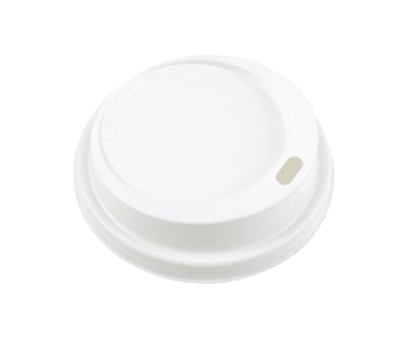 C&C Disposable Coffee Cups White Lids 50pk