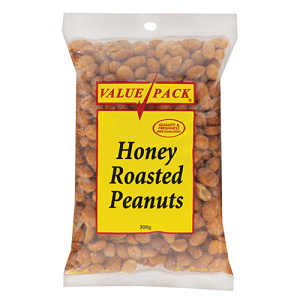 Value Pack Peanuts Honey Roasted 300g