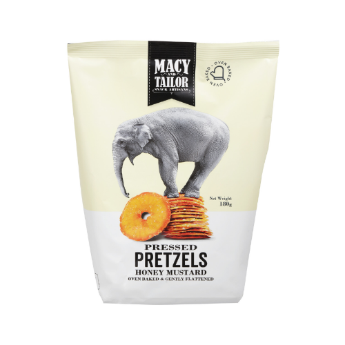 Macy & Tailor Honey Mustard Pressed Pretzels 180g