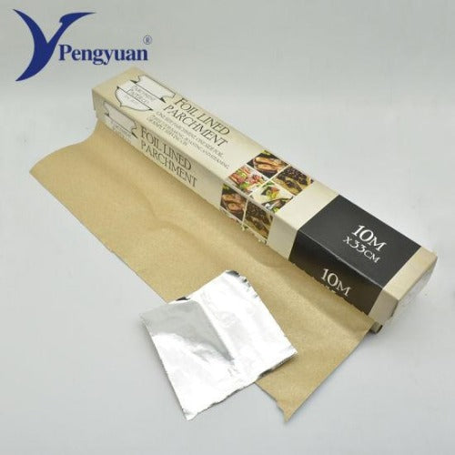 Foil Lined Parchment Baking Paper 10m x 33cm