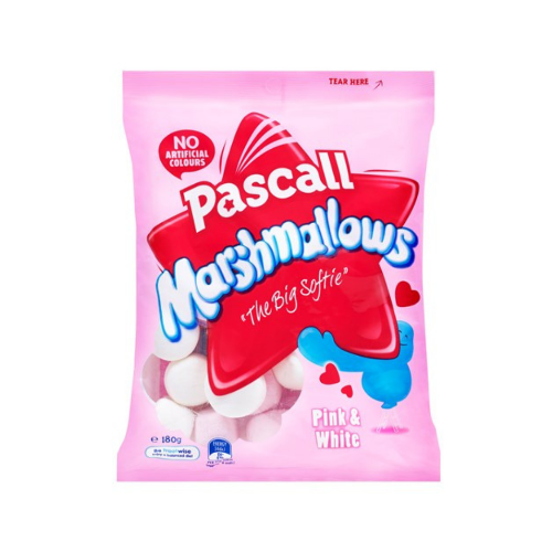 Pascall Pink & White Marshmallows 180g