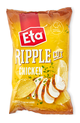 Eta Ripples Chicken Potato Chips 150g