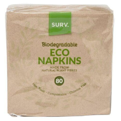 Surv Eco 2ply Serviettes 80pk