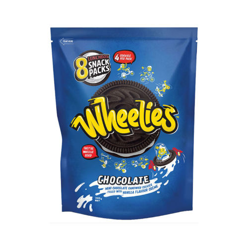 Wheelies Chocolate Multipack 8 pack