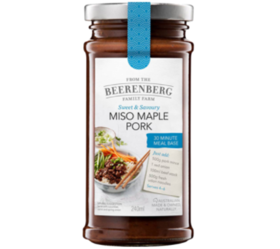 Beerenberg Miso Maple Pork Meal Base 240ml