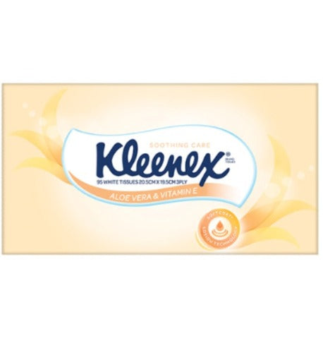 Kleenex Soothing Care Aloe Vera Facial Tissues 3ply 95pk