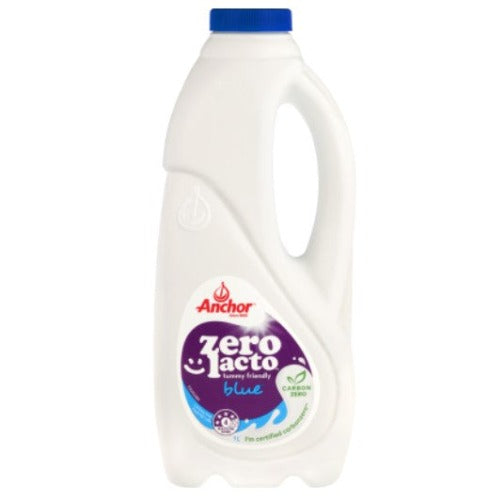 Anchor Zero Lacto Blue Milk 1L