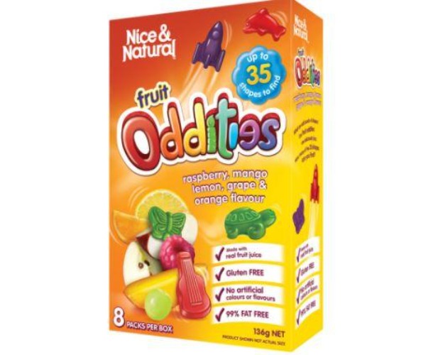 Nice & Natural Fruit Oddities Snacks 8pk 136g