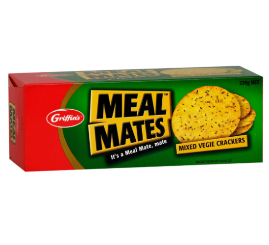 Griffins Meal Mates Mixed Vegie Crackers 230g