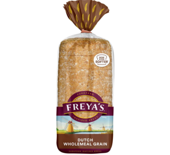 Freyas Wholemeal Grain Toast 750g