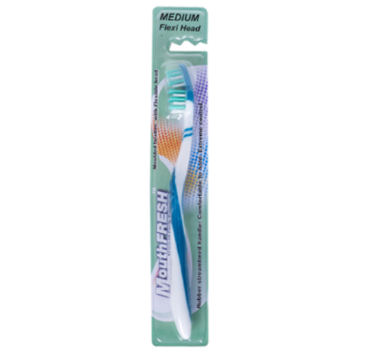 Mouthfresh Adult Medium Flexi Head Toothbrush 1pk