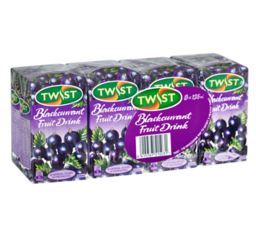 Twist Blackcurrant 125ml 8pk