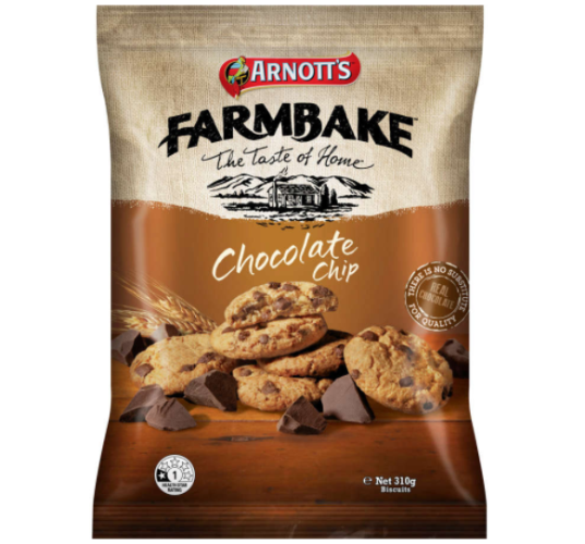 Arnotts Farmbake Chocolate Chip Cookies 310g