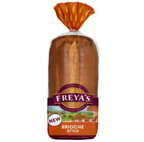 Freyas Brioche Style Toast Loaf 600g