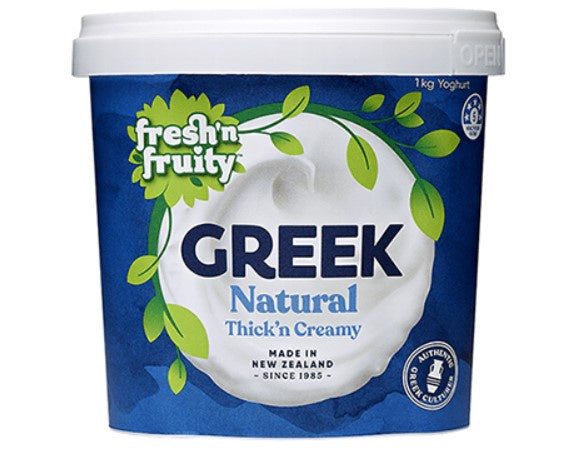 Fresh N Fruity Greek Natural Yoghurt 1kg