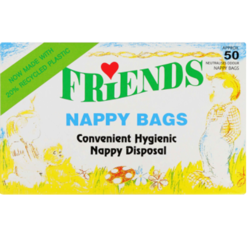 Friends Odourised Nappy Bags 50pk