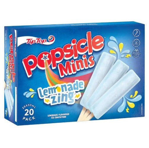 Tip Top Popsicle Mini Pops Lemonade 20pk