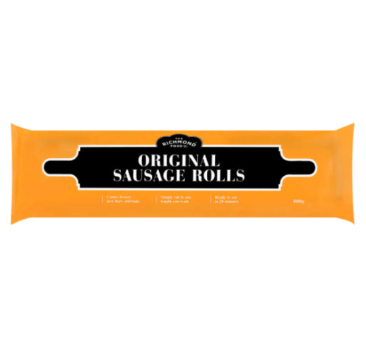 The Richmond Food Co Original Sausage Rolls 800g