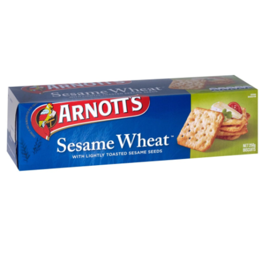 Arnotts Sesame Wheat Crackers 250g