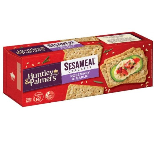 Huntley & Palmers Sesameal Rosemary Garlic Crackers 200g