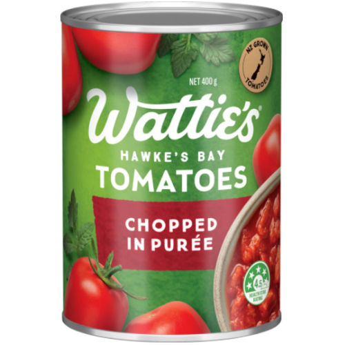 Watties Chopped Tomatoes In Puree 400g